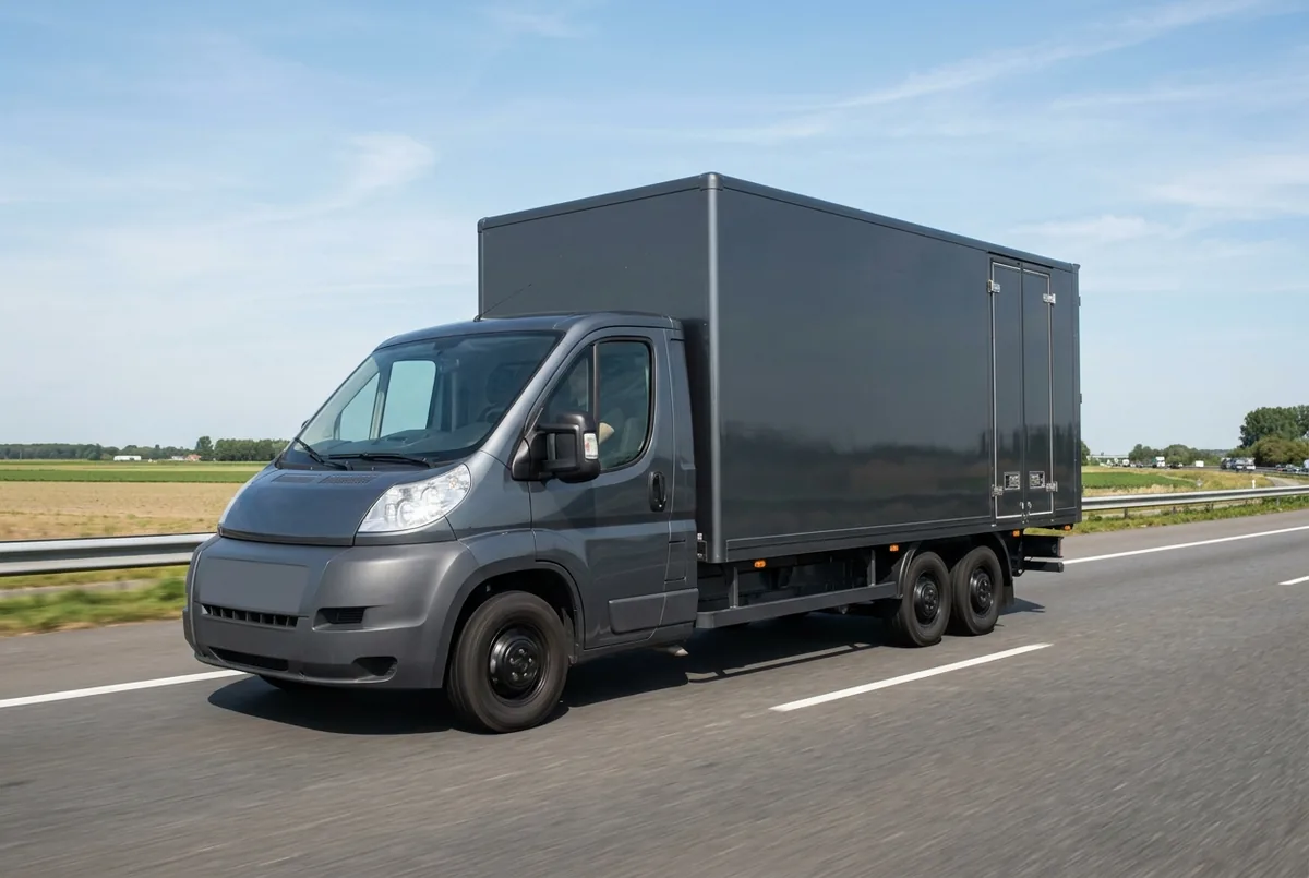 Generated illustration, not a photograph: FIAT Ducato, 130 kW, 6x2, 2.999 L (2012–2016), a 6×2 rigid lorry
