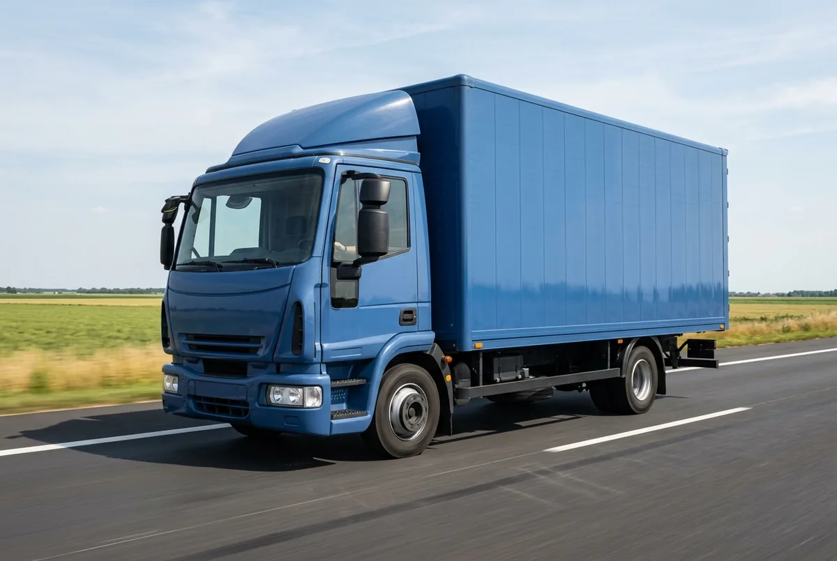 Generated illustration, not a photograph: IVECO Eurocargo, 118 kW, 4x2, a 4×2 rigid lorry