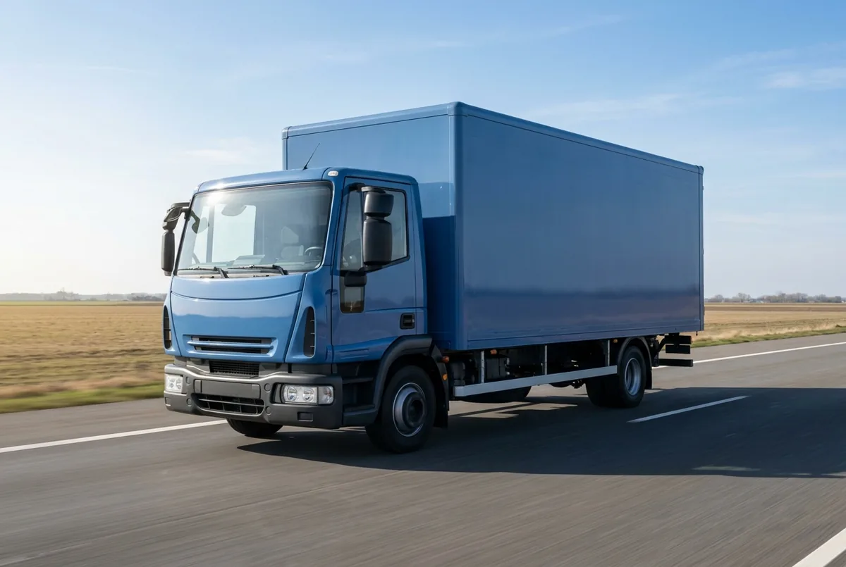 Generated illustration, not a photograph: IVECO Eurocargo, 150 kW, 4x2, a 4×2 rigid lorry