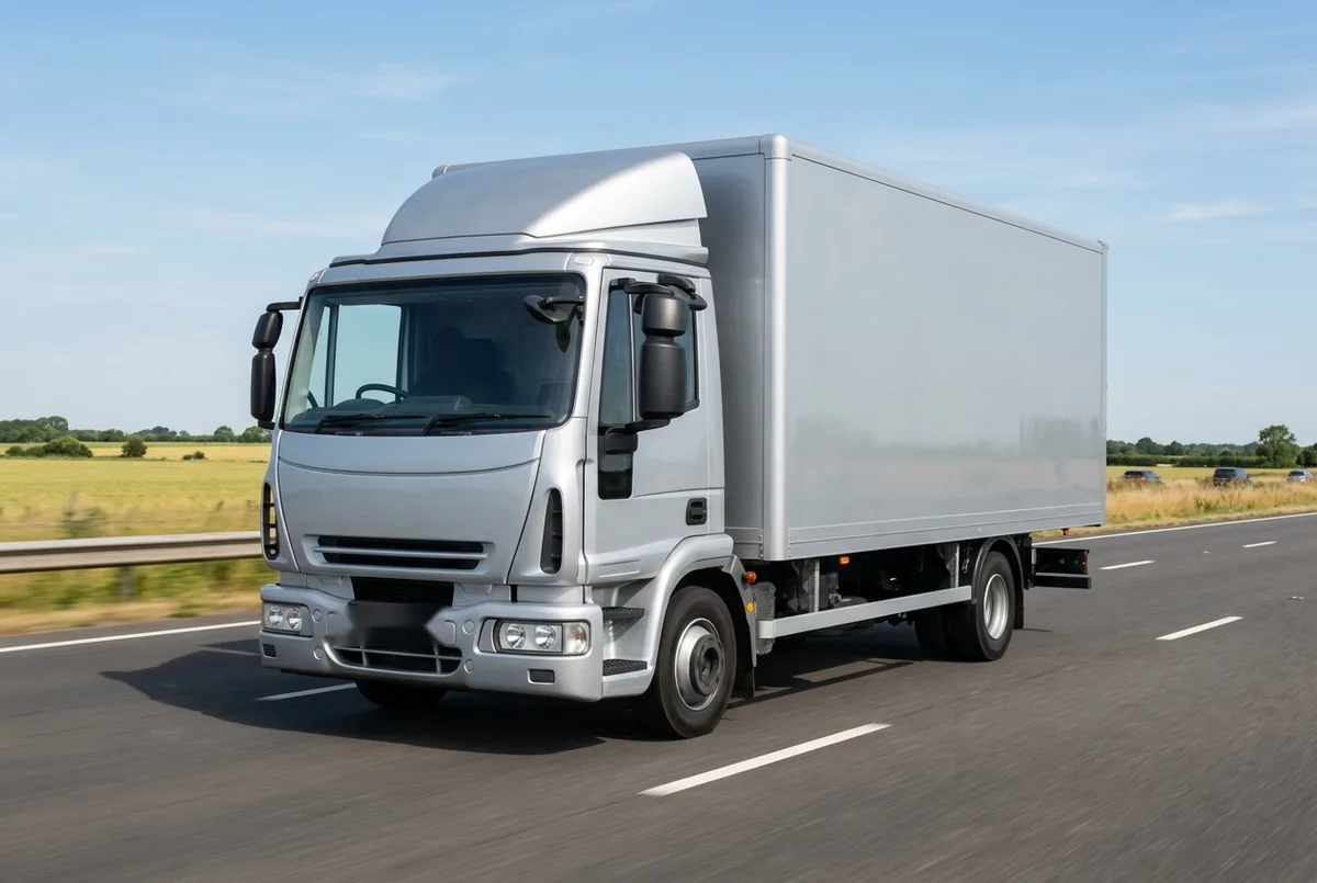 Generated illustration, not a photograph: IVECO Eurocargo, 150 kW, 4x2 rigid lorry, a 4×2 rigid lorry