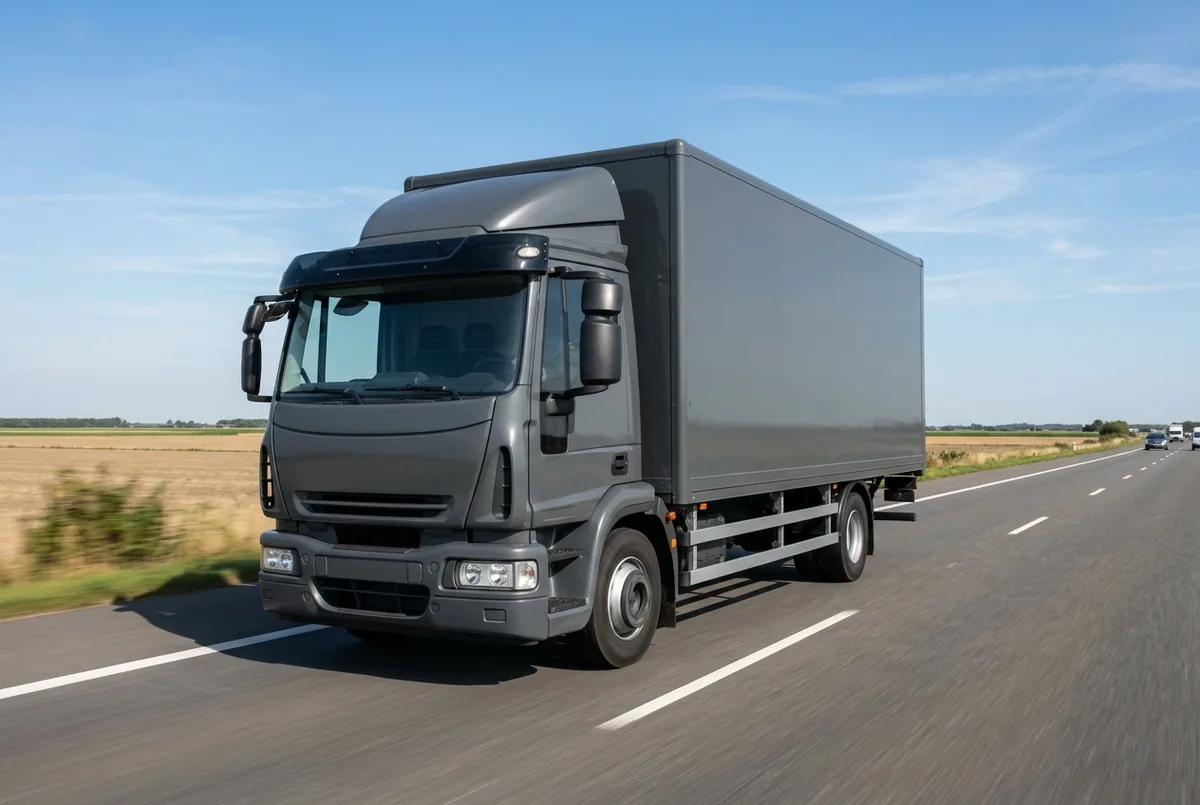 Generated illustration, not a photograph: IVECO Eurocargo, 160 kW, 4x2, a 4×2 rigid lorry
