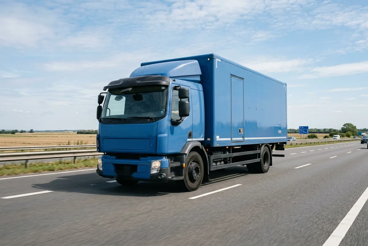 Generated illustration, not a photograph: Volvo FE, 188 kW, 4x2 rigid lorry, a 4×2 rigid lorry