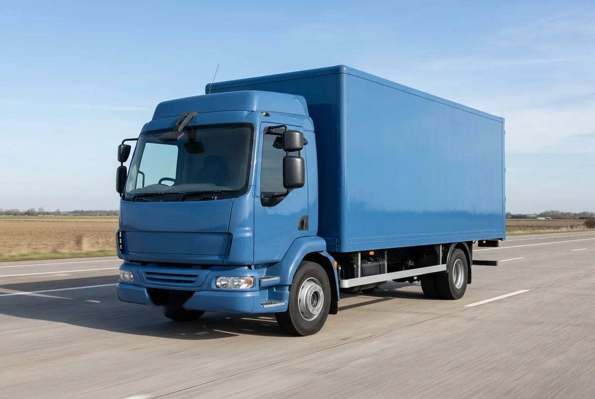 Generated illustration, not a photograph: LEYLAND-DEN OUDSTEN LOB, 114 kW, 4x2, a 4×2 rigid lorry