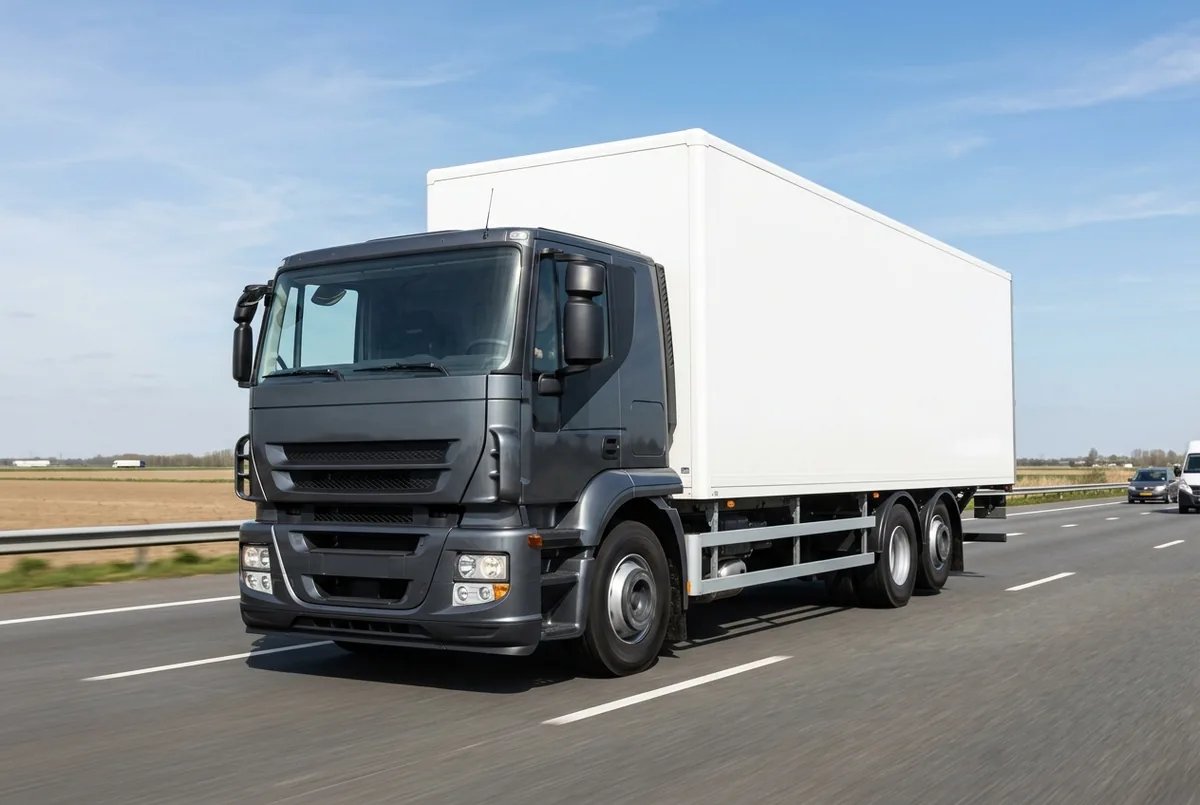 Generated illustration, not a photograph: IVECO Stralis, 243 kW, 6x2 rigid lorry, 8.7 L, a 6×2 rigid lorry