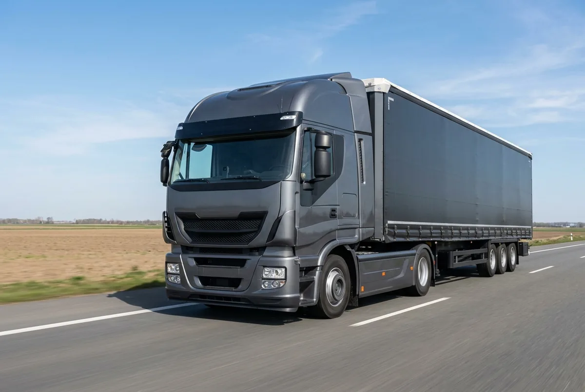 Generated illustration, not a photograph: IVECO Stralis, 338 kW, 4x2 tractor unit, 12.9 L, a 4×2 tractor unit