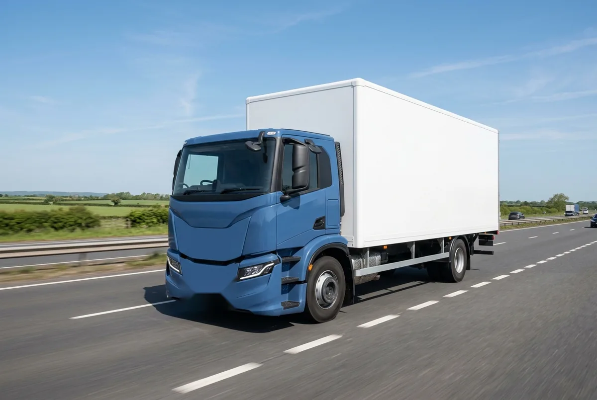 Generated illustration, not a photograph: IVECO S-Way, 200 kW, 4x2 rigid lorry, a 4×2 rigid lorry