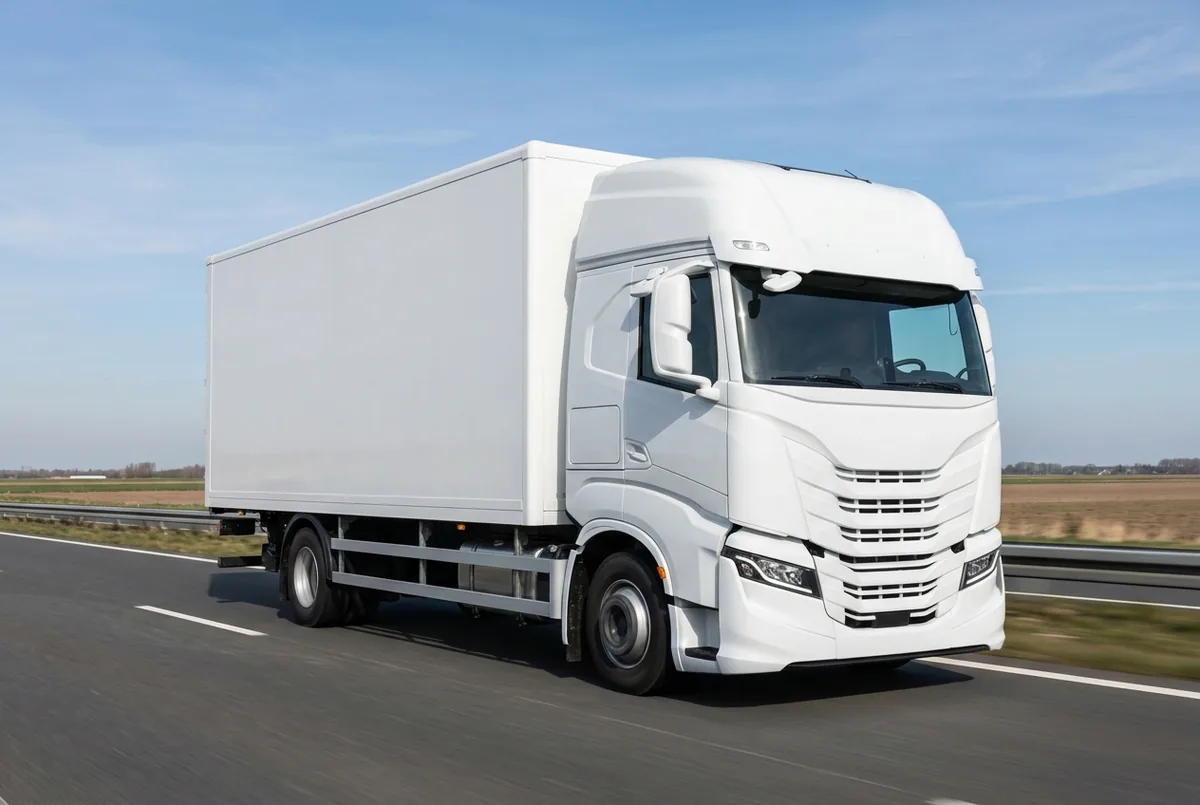 Generated illustration, not a photograph: IVECO S-Way, 251 kW, 4x2 rigid lorry, a 4×2 rigid lorry