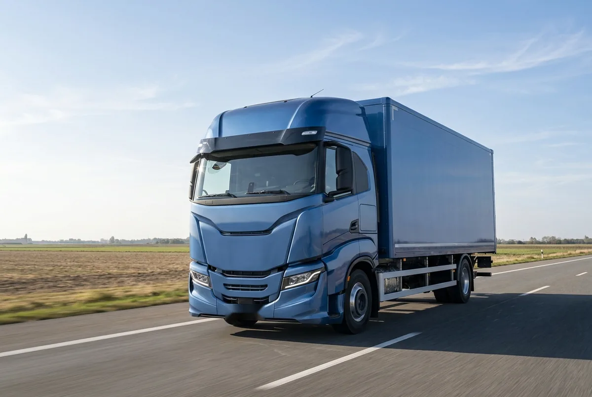 Generated illustration, not a photograph: IVECO S-Way, 294 kW, 4x2 rigid lorry, a 4×2 rigid lorry