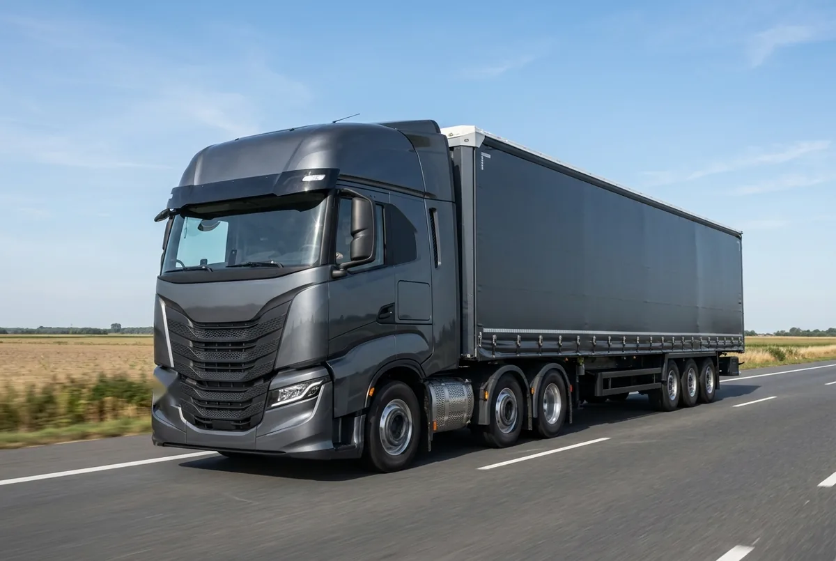 Generated illustration, not a photograph: IVECO S-Way, 338 kW, 6x2 tractor unit, a 6×2 tractor unit