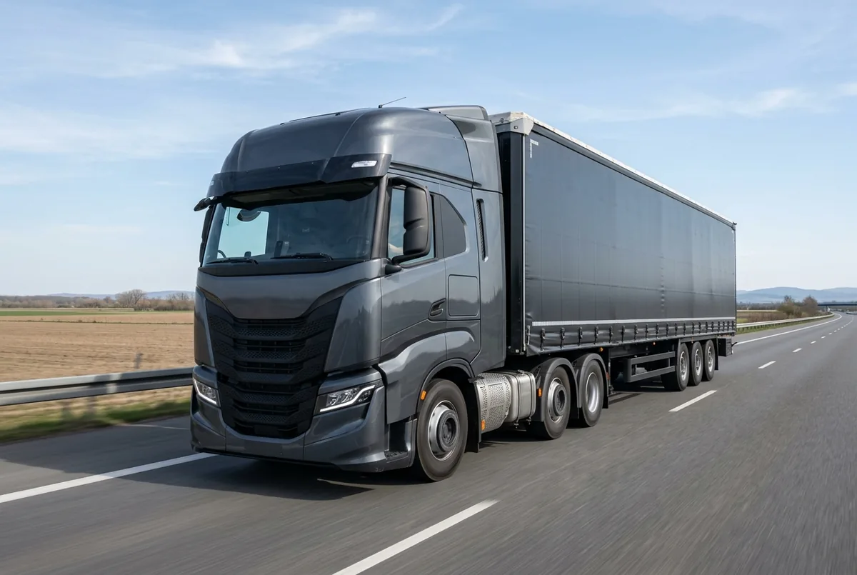 Generated illustration, not a photograph: IVECO S-Way, 353 kW, 6x2 tractor unit, a 6×2 tractor unit