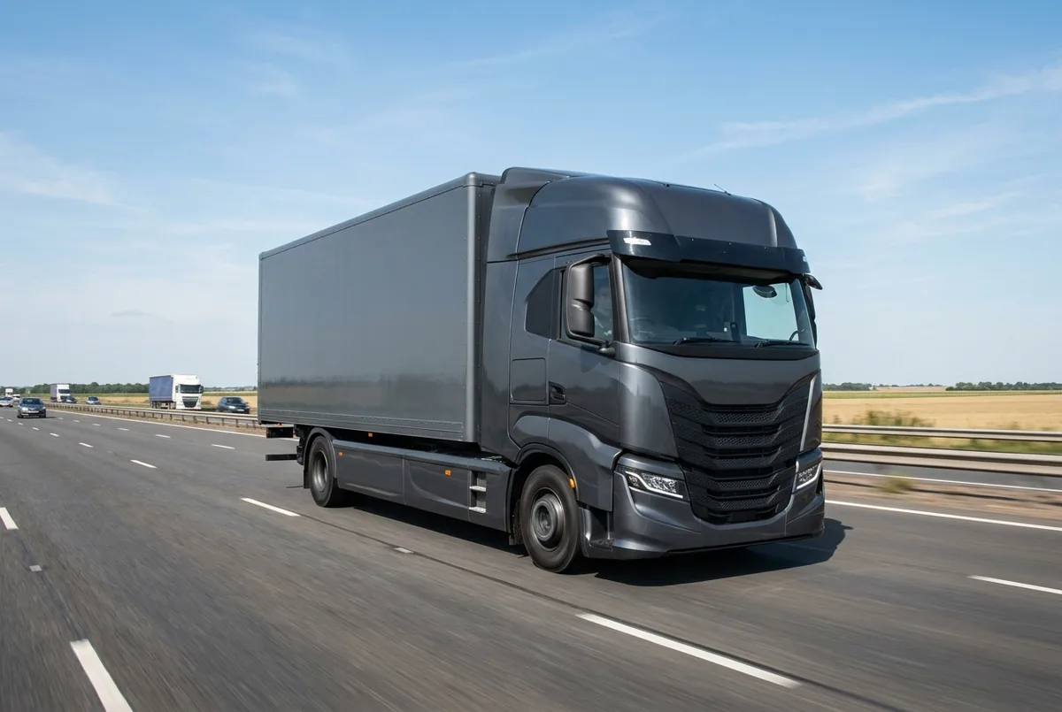 Generated illustration, not a photograph: IVECO S-Way, 375 kW, 4x2 rigid lorry, a 4×2 rigid lorry