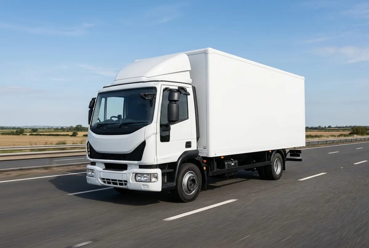 Generated illustration, not a photograph: IVECO Tecnove Security, 125 kW, 4x2, a 4×2 rigid lorry