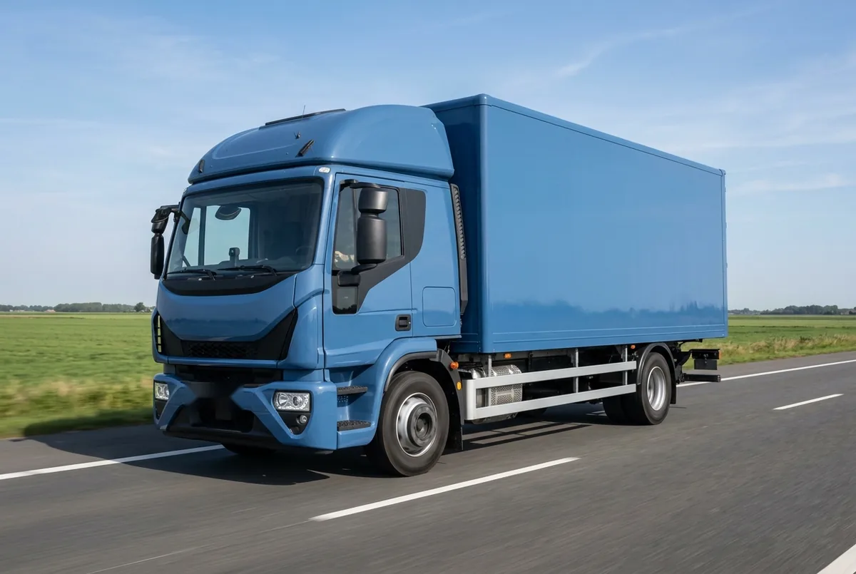 Generated illustration, not a photograph: IVECO X-Way, 228 kW, 4x2 rigid lorry, a 4×2 rigid lorry