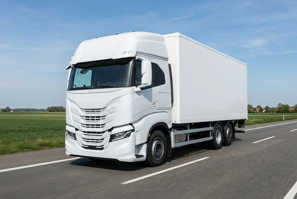 Generated illustration, not a photograph: IVECO X-Way, 228 kW, 6x2 rigid lorry, a 6×2 rigid lorry