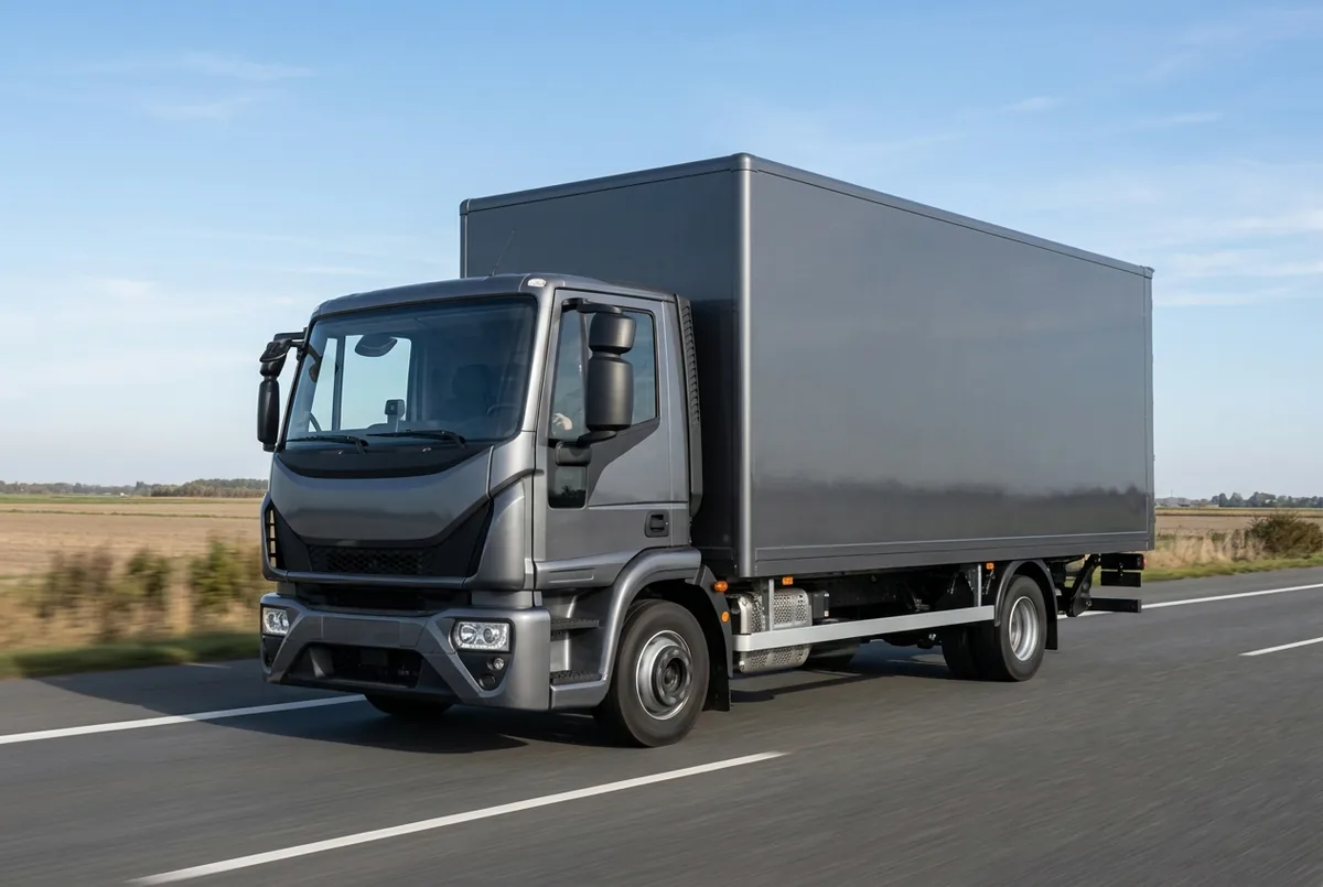 Generated illustration, not a photograph: IVECO X-Way, 243 kW, 4x2 rigid lorry, a 4×2 rigid lorry