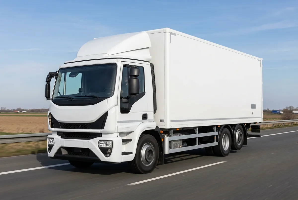 Generated illustration, not a photograph: IVECO X-Way, 243 kW, 6x2 rigid lorry, a 6×2 rigid lorry