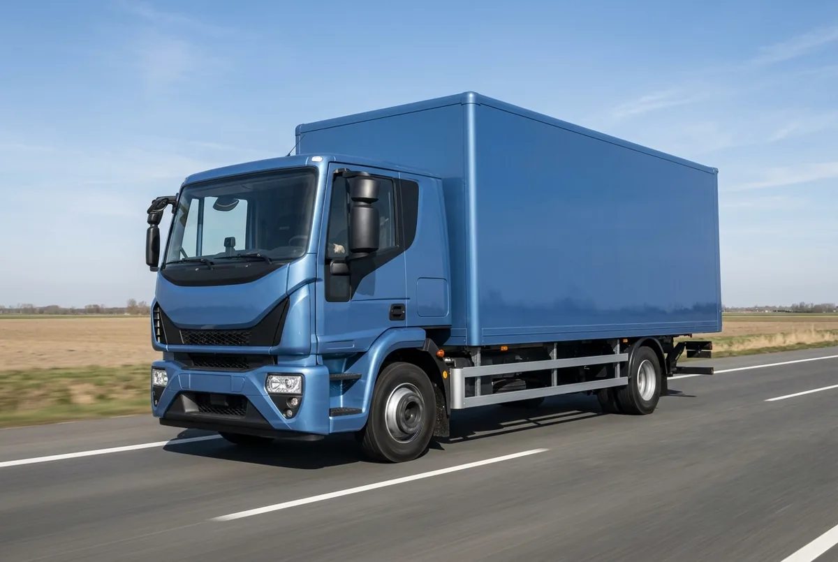 Generated illustration, not a photograph: IVECO X-Way, 251 kW, 4x2 rigid lorry, a 4×2 rigid lorry
