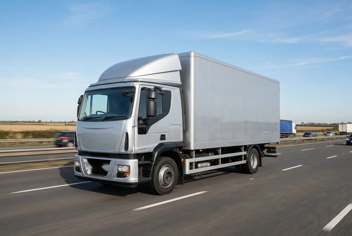 Generated illustration, not a photograph: IVECO X-Way, 265 kW, 4x2 rigid lorry, a 4×2 rigid lorry