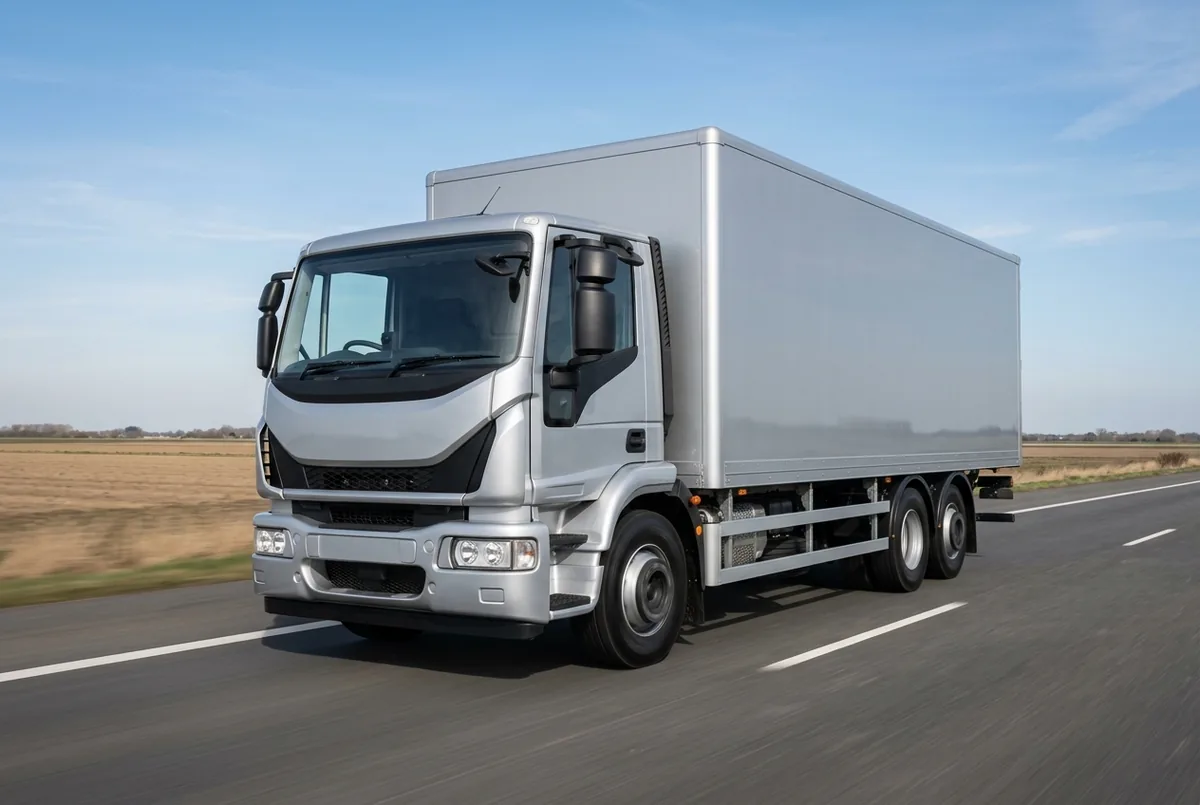 Generated illustration, not a photograph: IVECO X-Way, 265 kW, 6x2 rigid lorry, a 6×2 rigid lorry