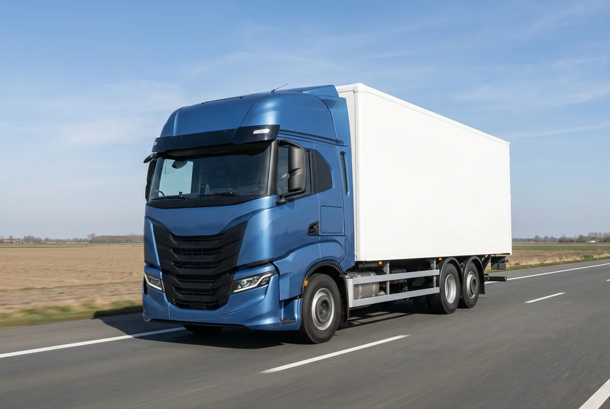 Generated illustration, not a photograph: IVECO X-Way, 309 kW, 6x2 rigid lorry, a 6×2 rigid lorry