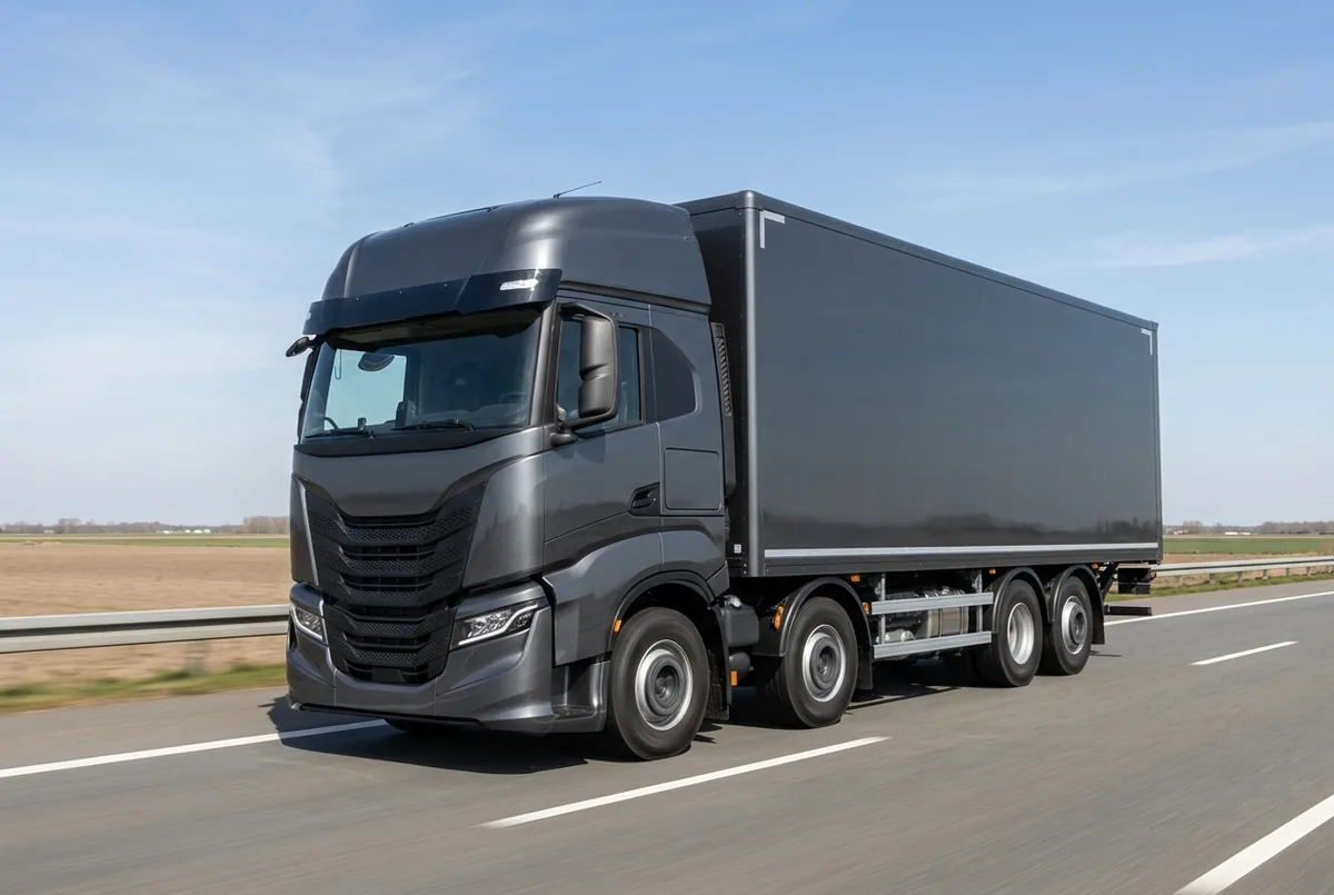 Generated illustration, not a photograph: IVECO X-Way, 309 kW, 8x4 rigid lorry, a 8×4 rigid lorry