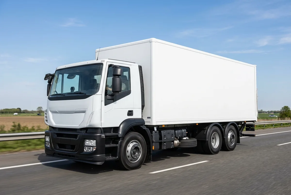 Generated illustration, not a photograph: IVECO X-Way, 338 kW, 6x4 rigid lorry, a 6×4 rigid lorry