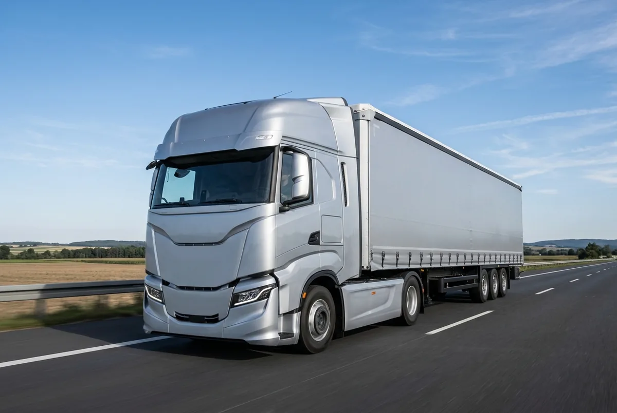 Generated illustration, not a photograph: IVECO X-Way, 353 kW, 4x2 tractor unit, a 4×2 tractor unit