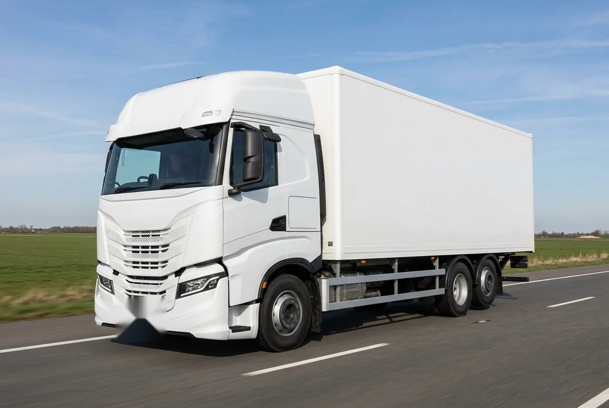 Generated illustration, not a photograph: IVECO X-Way, 353 kW, 6x2 rigid lorry, a 6×2 rigid lorry
