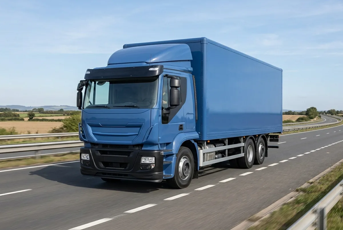 Generated illustration, not a photograph: IVECO X-Way, 353 kW, 6x4 rigid lorry, a 6×4 rigid lorry