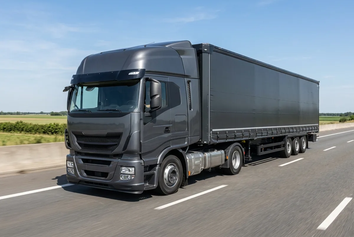 Generated illustration, not a photograph: IVECO X-Way, 375 kW, 4x2 tractor unit, a 4×2 tractor unit