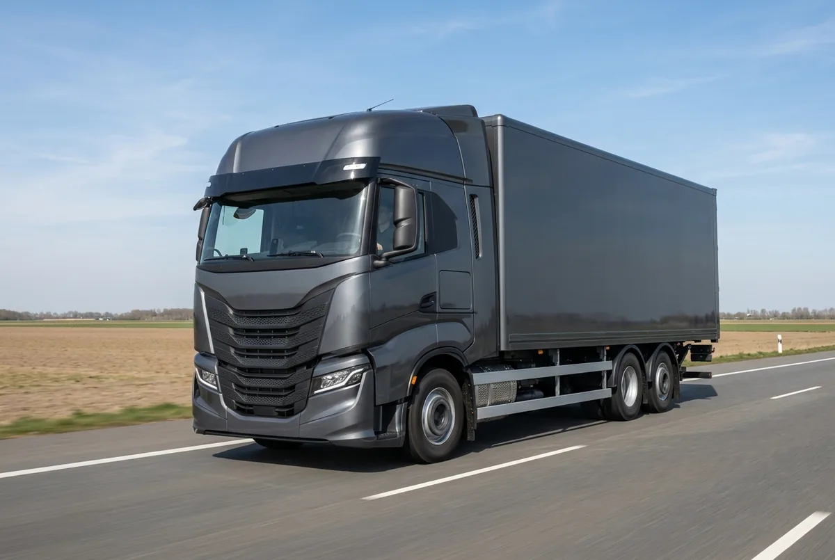 Generated illustration, not a photograph: IVECO X-Way, 419 kW, 6x2 rigid lorry, a 6×2 rigid lorry